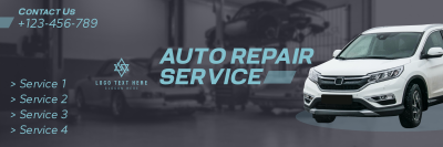 Auto Repair Service Twitter Header Image Preview