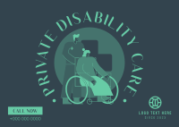 Nurses for the Disabled Postcard Design