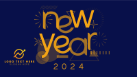 Abstract New Year Video Image Preview