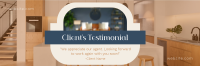 Clean Real Estate Testimonial Twitter Header Design