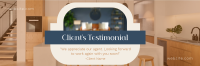 Clean Real Estate Testimonial Twitter Header Image Preview