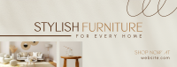 Stylish Furniture Store Facebook cover Image Preview