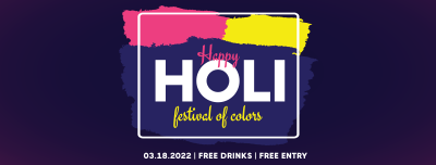 Festival of Colors Facebook cover Image Preview