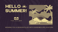 Minimalist Summer Greeting Animation Design