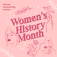 Empowering Women Month Instagram Post Design