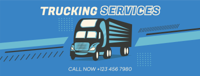 Truck Delivery Services Facebook cover Image Preview