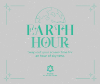 Earth Hour Sky Facebook Post Design