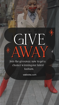 Fashion Giveaway Instagram Story Design
