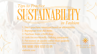 Sustainable Fashion Tips Facebook event cover Image Preview