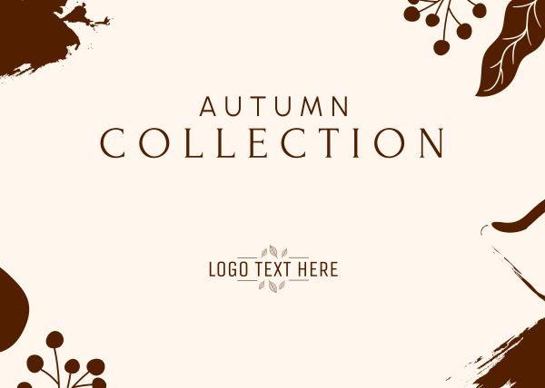 Autumn Collection Postcard Design Image Preview