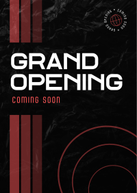 Abstract Shapes Grand Opening Poster Image Preview