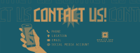 Quirky and Bold Contact Us Facebook Cover Design