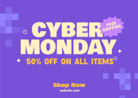 Cyber Monday Offers Postcard Image Preview