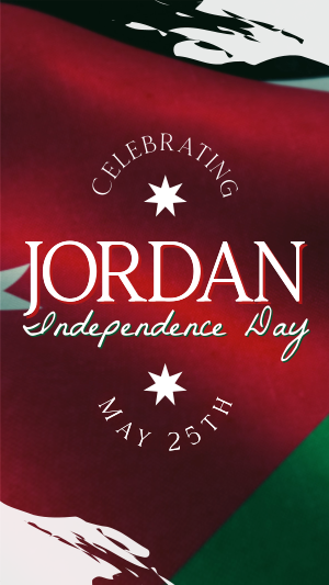 Jordan Independence Flag  Instagram story Image Preview