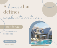 Sophisticated Home Facebook Post Design