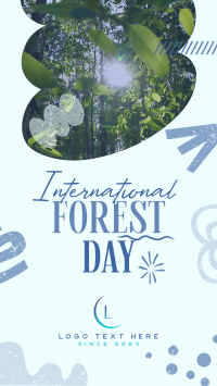 Doodle Shapes Forest Day Video Image Preview