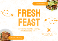 Fresh Feast Food Recipe Postcard Image Preview