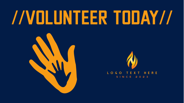 Volunteer Today Facebook Event Cover Design Image Preview