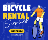 Modern Bicycle Rental Services Facebook Post Design