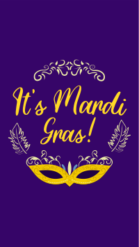 Fancy Mardi Gras Facebook Story Preview