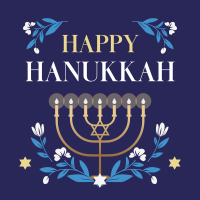 Hanukkah Candles Instagram Post Design