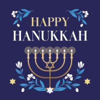 Hanukkah Candles Instagram post Image Preview