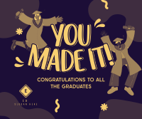 Quirky Graduation Facebook post Image Preview