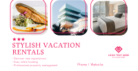 Stylish Vacation Rentals Facebook Ad Design