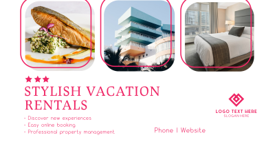 Stylish Vacation Rentals Facebook ad Image Preview