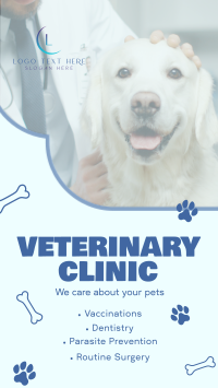 Professional Veterinarian Clinic Instagram Story Preview