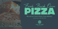Hot and Fresh Pizza Twitter post Image Preview
