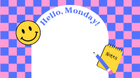 Monday Productivity Zoom background Image Preview