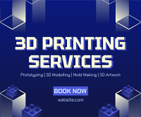 3D Printing Services Facebook Post Design