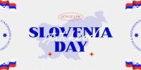 Minimalist Slovenia Statehood Day Twitter Post Preview