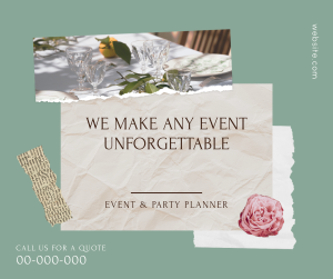 Event and Party Planner Scrapbook Facebook post Image Preview