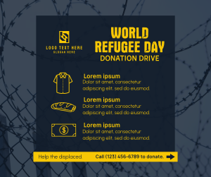 World Refugee Day Donation Drive Facebook post Image Preview