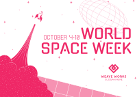 World Space Week Postcard Image Preview