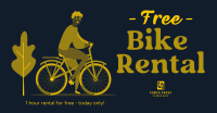 Free Bike Rental Facebook Ad Design