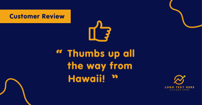 Thumbs Up Review Facebook ad Image Preview