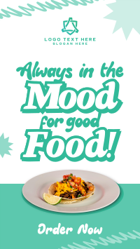 Fun Trendy Food Quotes Facebook Story Preview