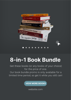 Dark Mode Book Bundle Flyer Image Preview