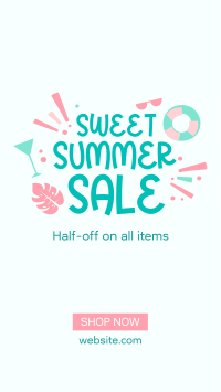 Sweet Summer Sale Facebook Story Design