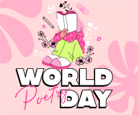 International Poetry Day Facebook Post Design