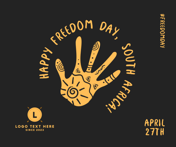 Freedom Day Hand Facebook Post Design Image Preview