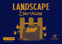 Lawn Care Services Postcard Image Preview