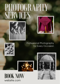 Sophisticated Photography Services Poster Design