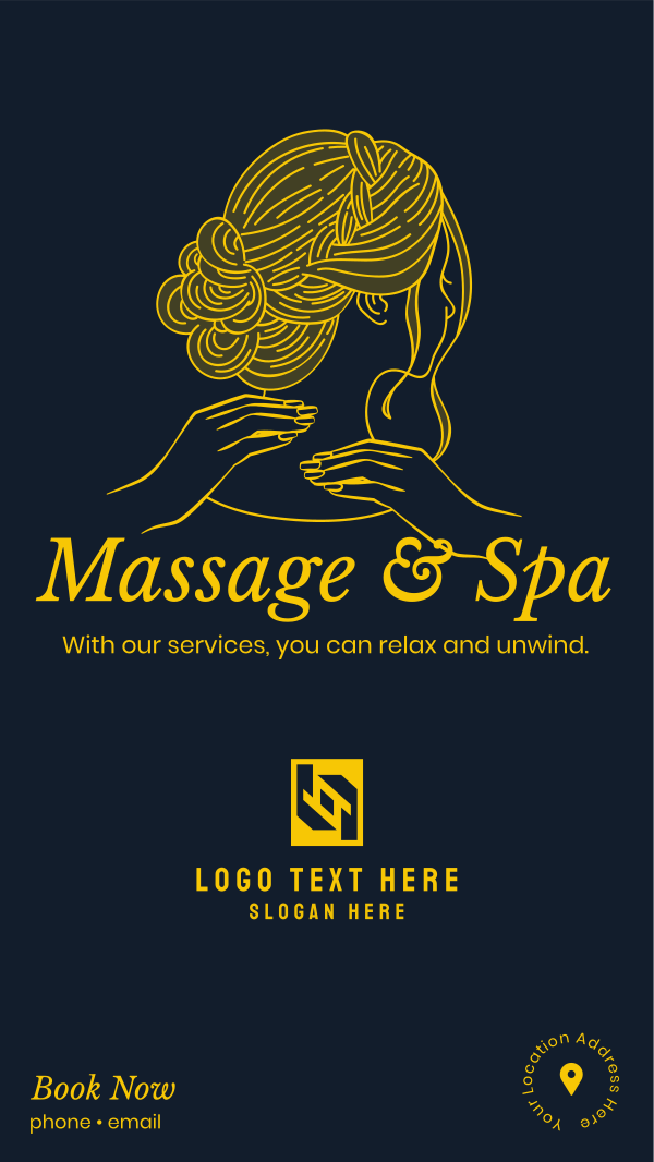 Cosmetics Spa Massage Instagram Story Design Image Preview