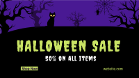 Spooky Midnight Sale Facebook Event Cover Design