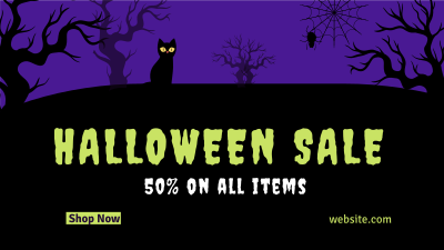Spooky Midnight Sale Facebook event cover Image Preview