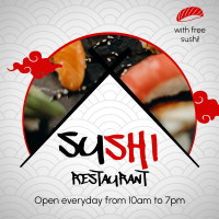 Sushi Platter Instagram Post Design